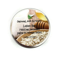 Oatmeal, Milk & Honey Lotion Bar | Solid Lotion Bar in a Tin