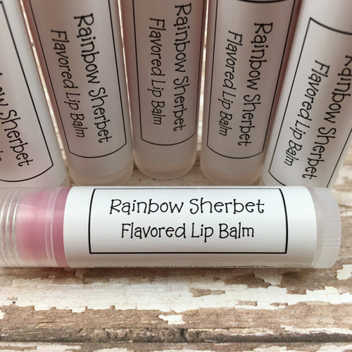 Rainbow Sherbet Flavored Lip Balm