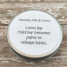 Oatmeal, Milk & Honey Lotion Bar | Solid Lotion Bar in a Tin
