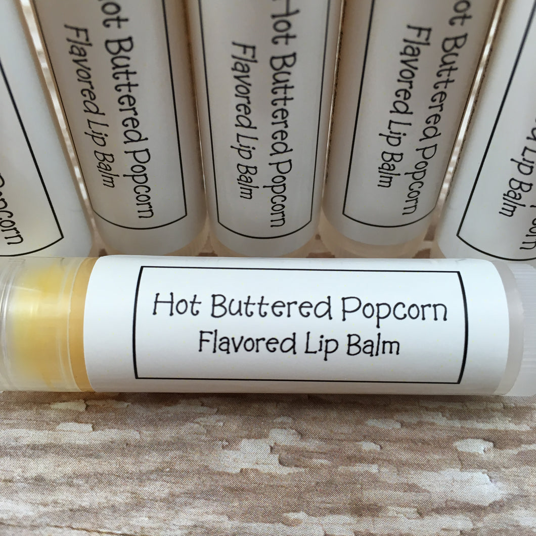 Popcorn Flavored Lip Balm | Hot Buttered Popcorn Flavored Lip Balm