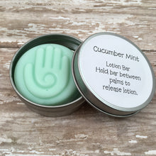 Cucumber Mint Lotion Bar | ONE Solid Hand Lotion Bar in Tin